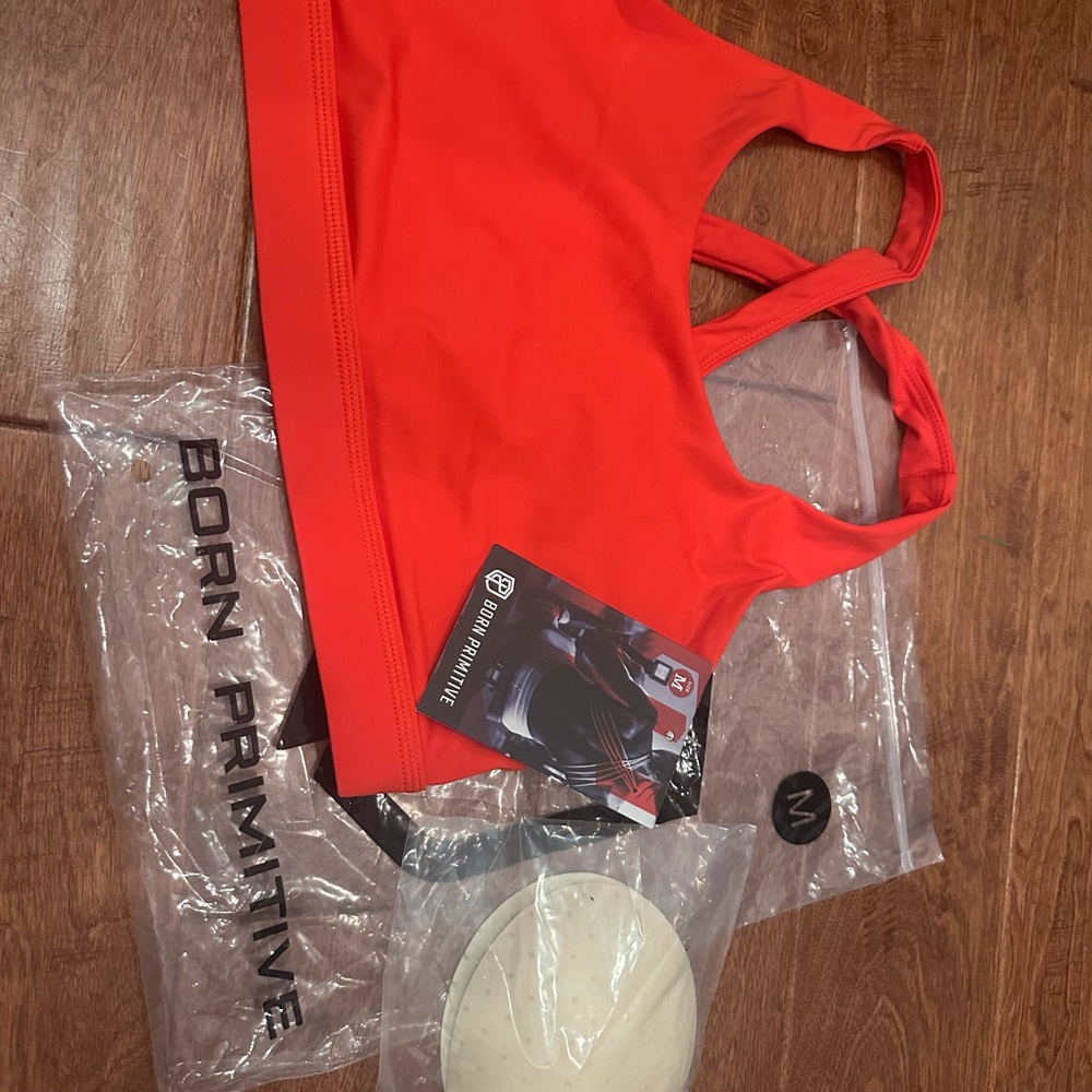 Born Primitive Fiery Red Athletic Bra